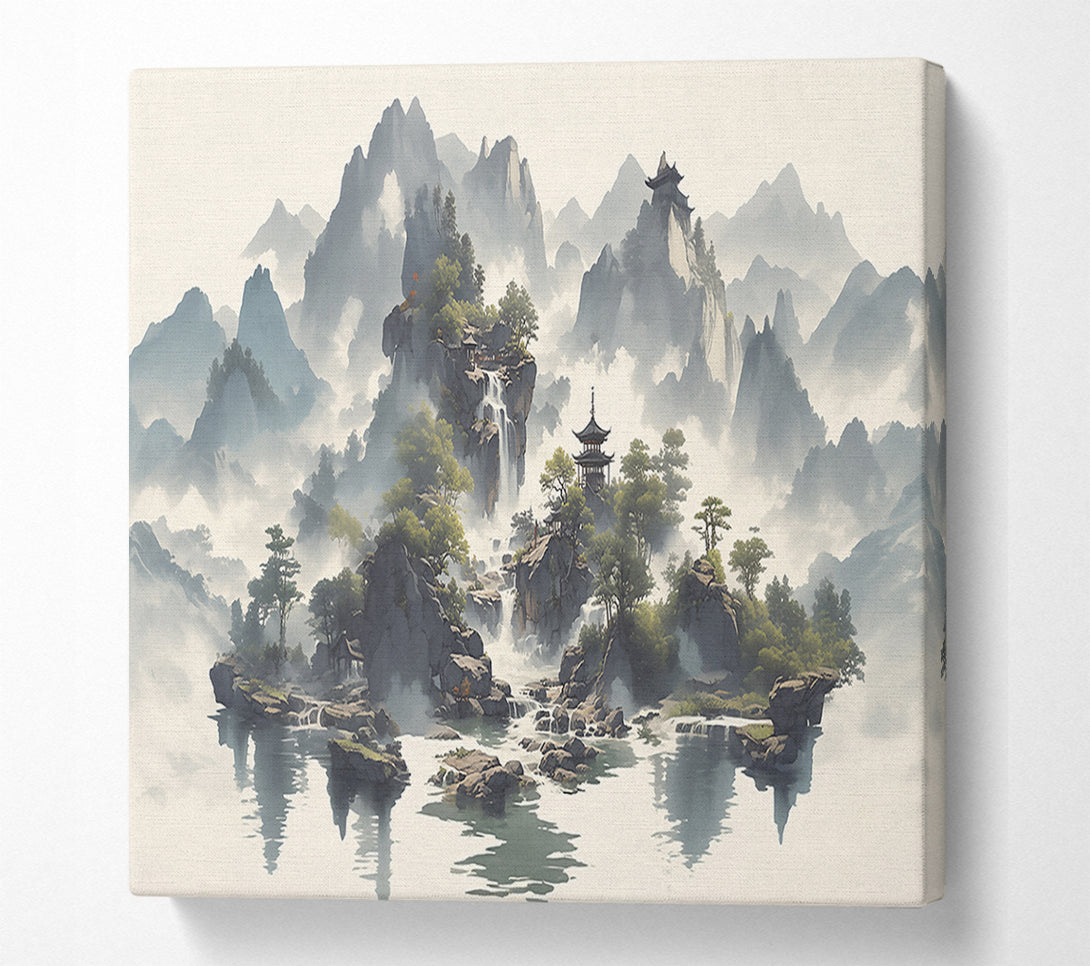  A Canvas Print of Gray Mountain Retreat Canvas Wall Art