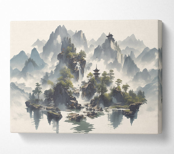  A Canvas Print of Gray Mountain Retreat Canvas Wall Art