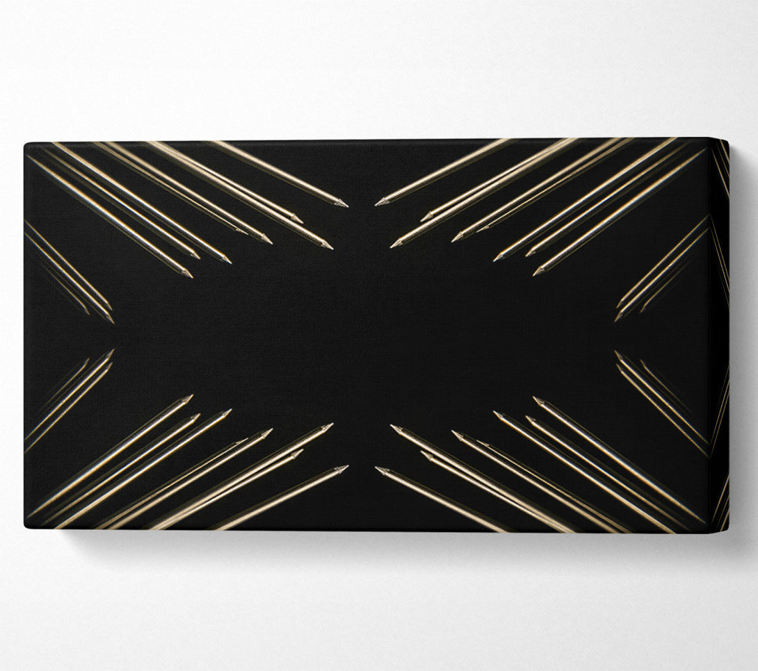  A Canvas Print of Silver Steel Arrows Canvas Art