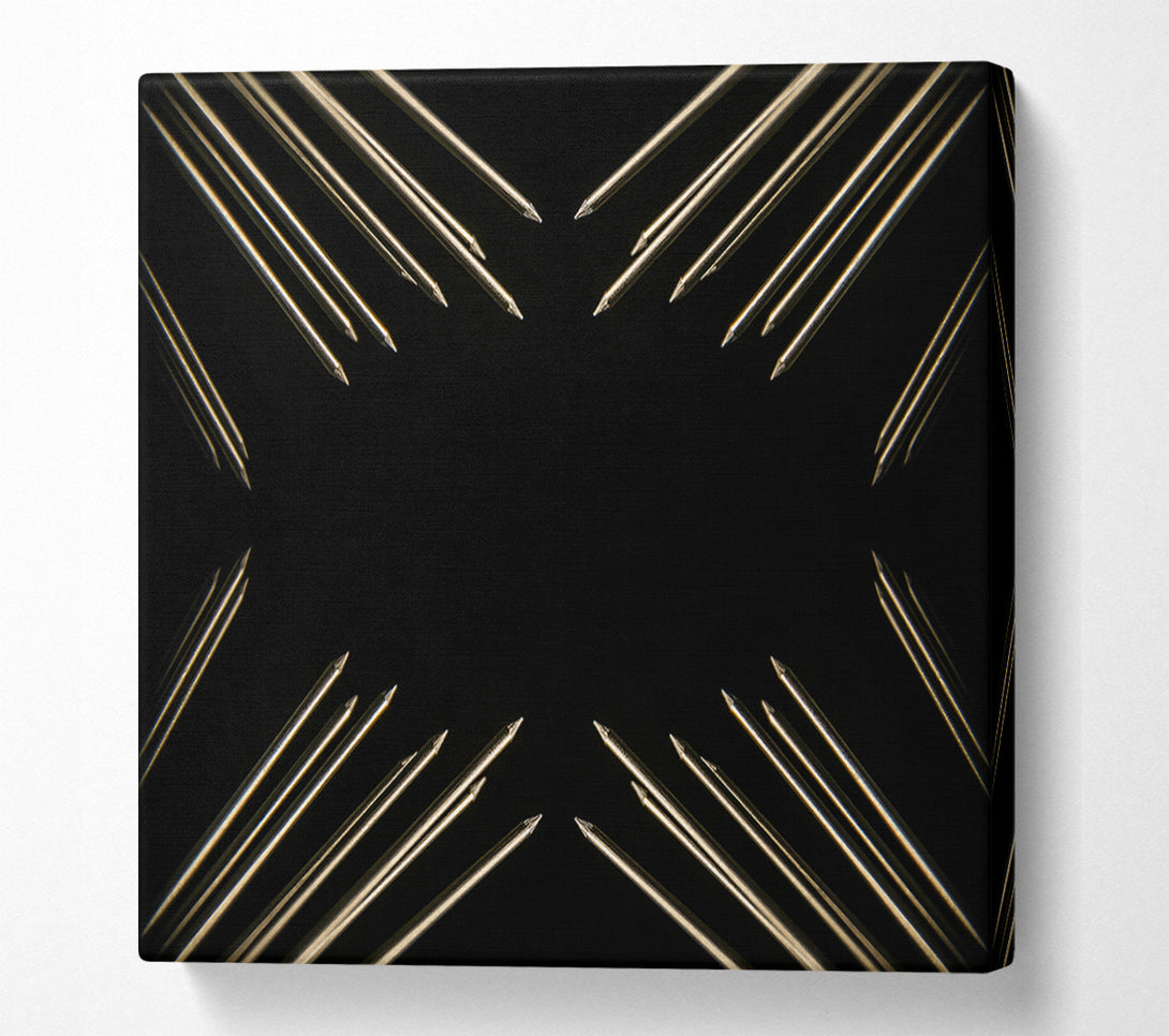  A Canvas Print of Silver Steel Arrows Canvas Art