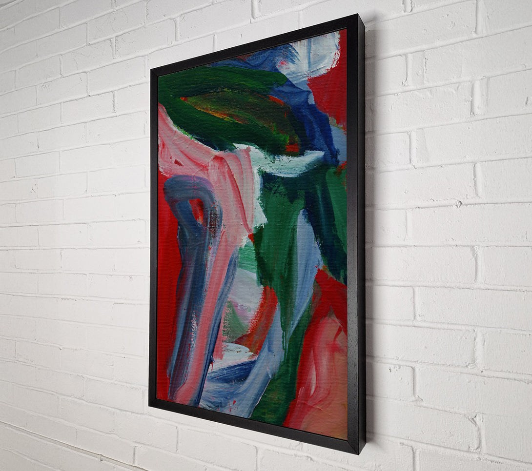  A Canvas Print of Crimson Brushstrokes Dance Canvas Art
