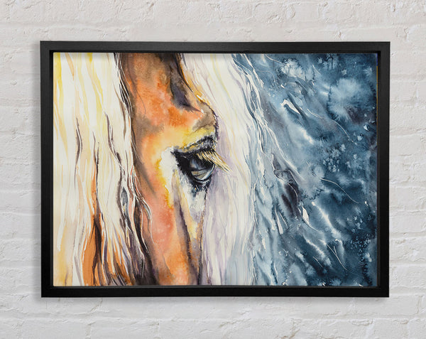 Eye Of The Horse Framed Print