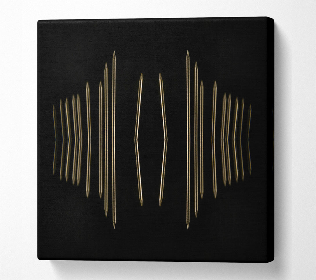  A Canvas Print of Golden Needle Reflections Canvas Art