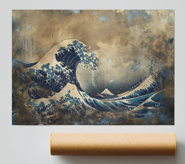 Azure Wave Crashing Giclee Print