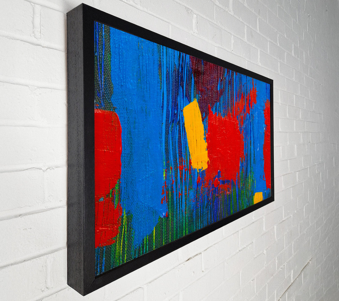  A Canvas Print of Blue Abstract Streaks Canvas Wall Art