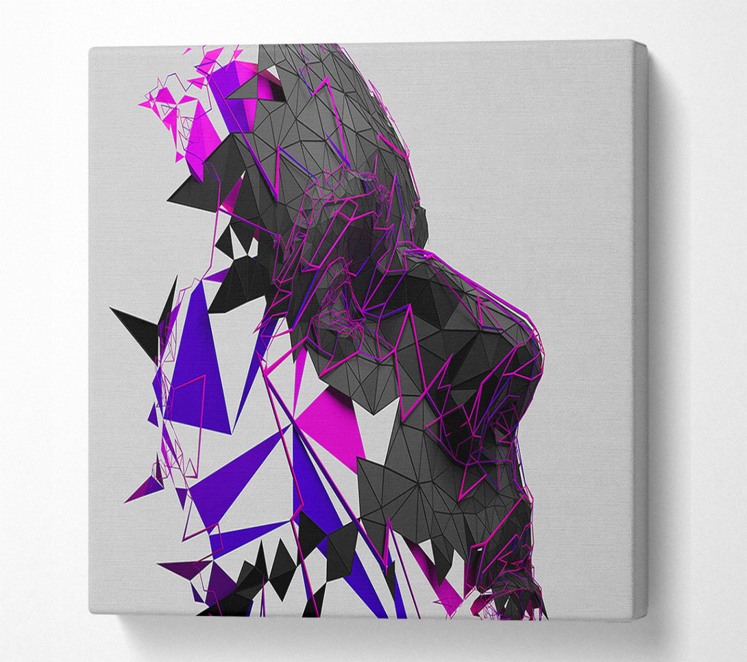  A Canvas Print of Face Lines Canvas Wall Art