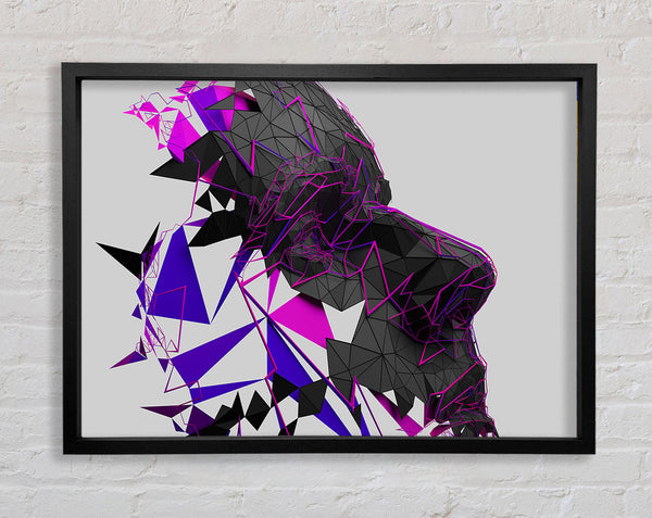 Face Lines Framed Print
