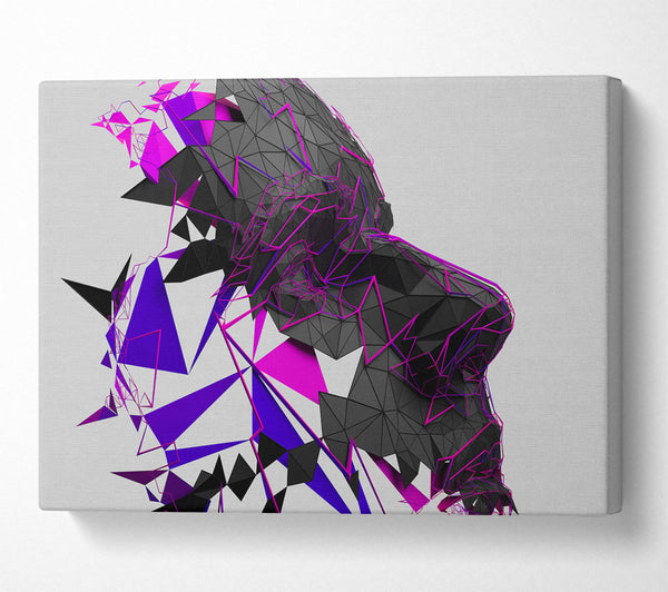  A Canvas Print of Face Lines Canvas Wall Art