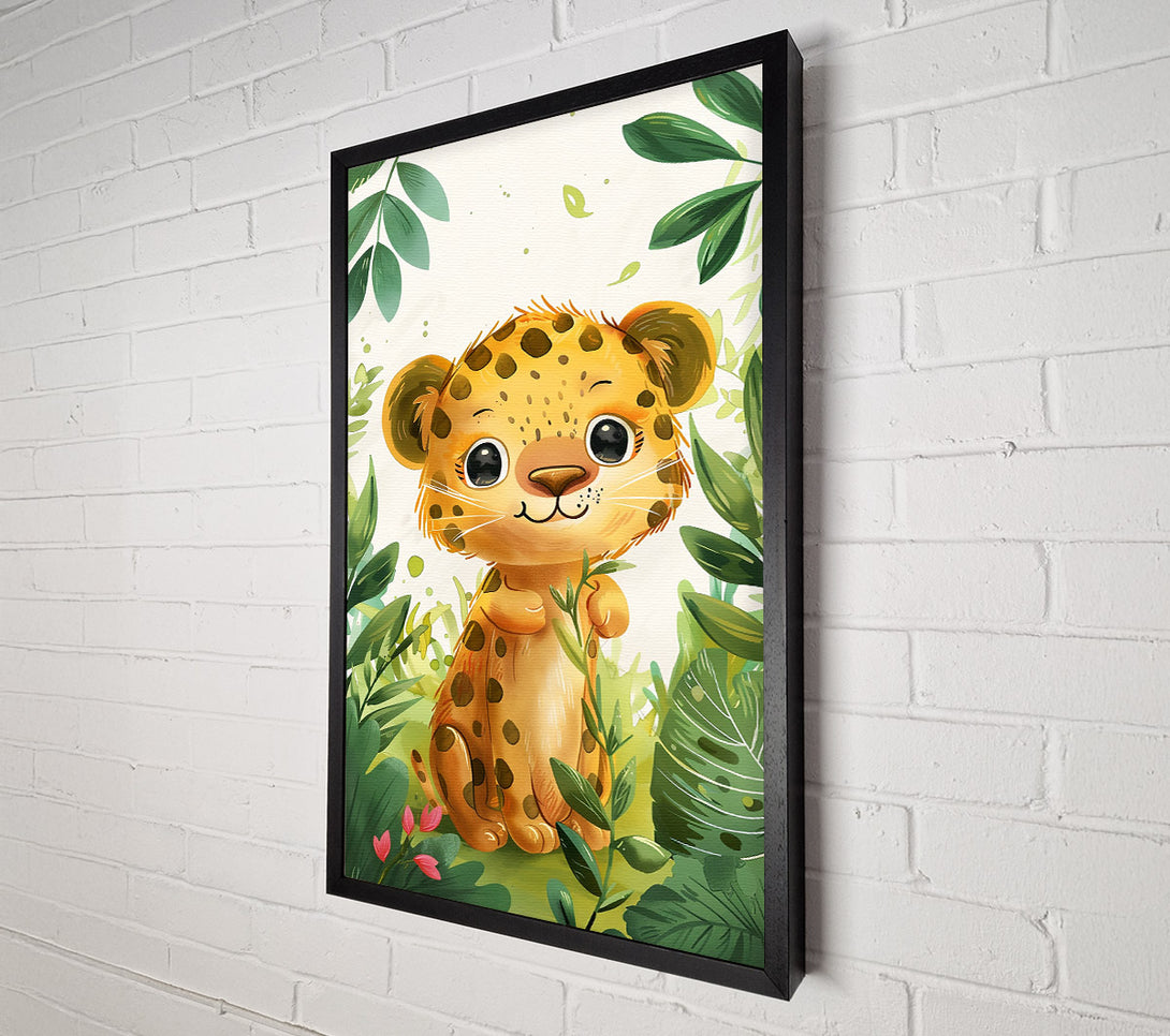  A Canvas Print of Golden Jungle Cub Canvas Art