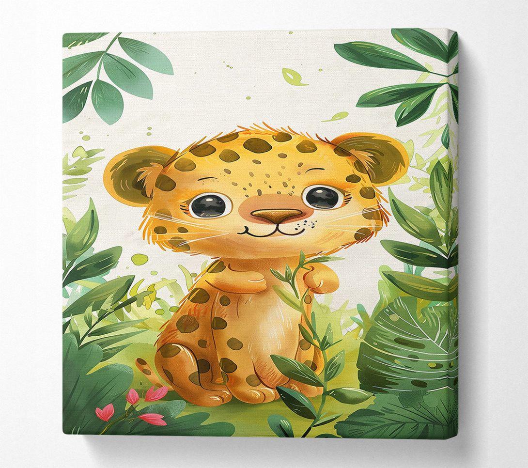  A Canvas Print of Golden Jungle Cub Canvas Art