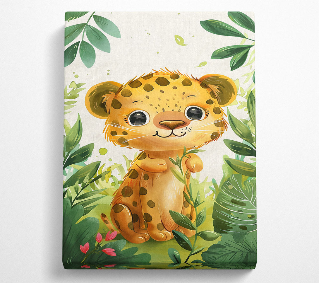  A Canvas Print of Golden Jungle Cub Canvas Art