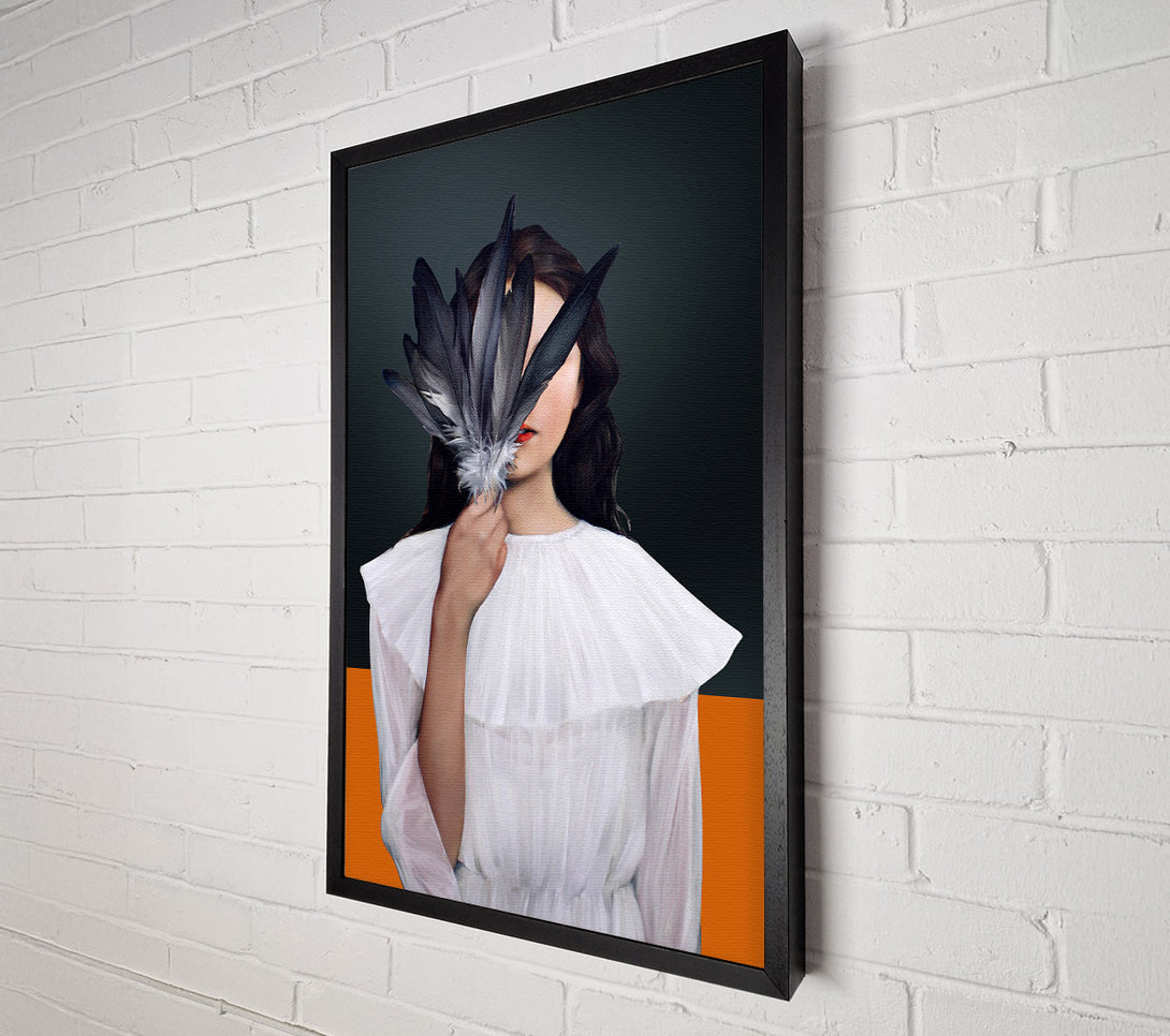  A Canvas Print of Face Of Feathers Canvas Print
