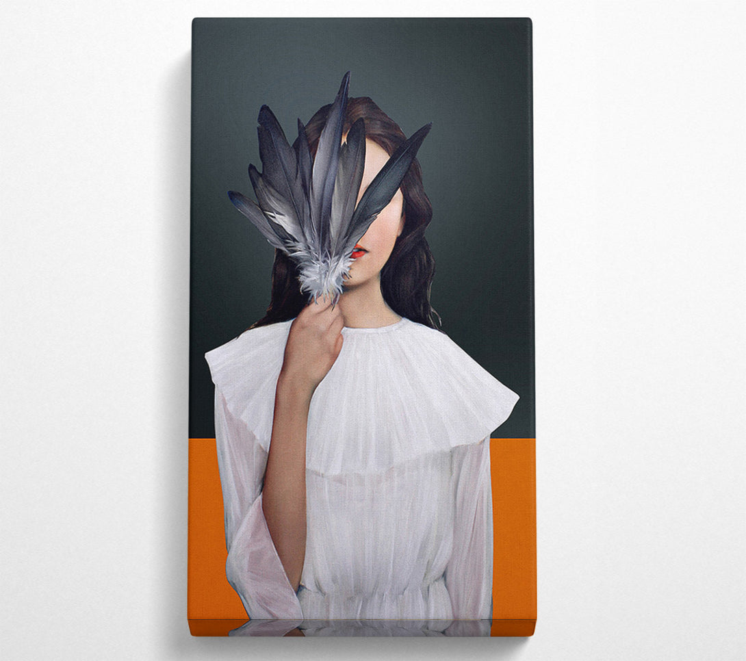  A Canvas Print of Face Of Feathers Canvas Print