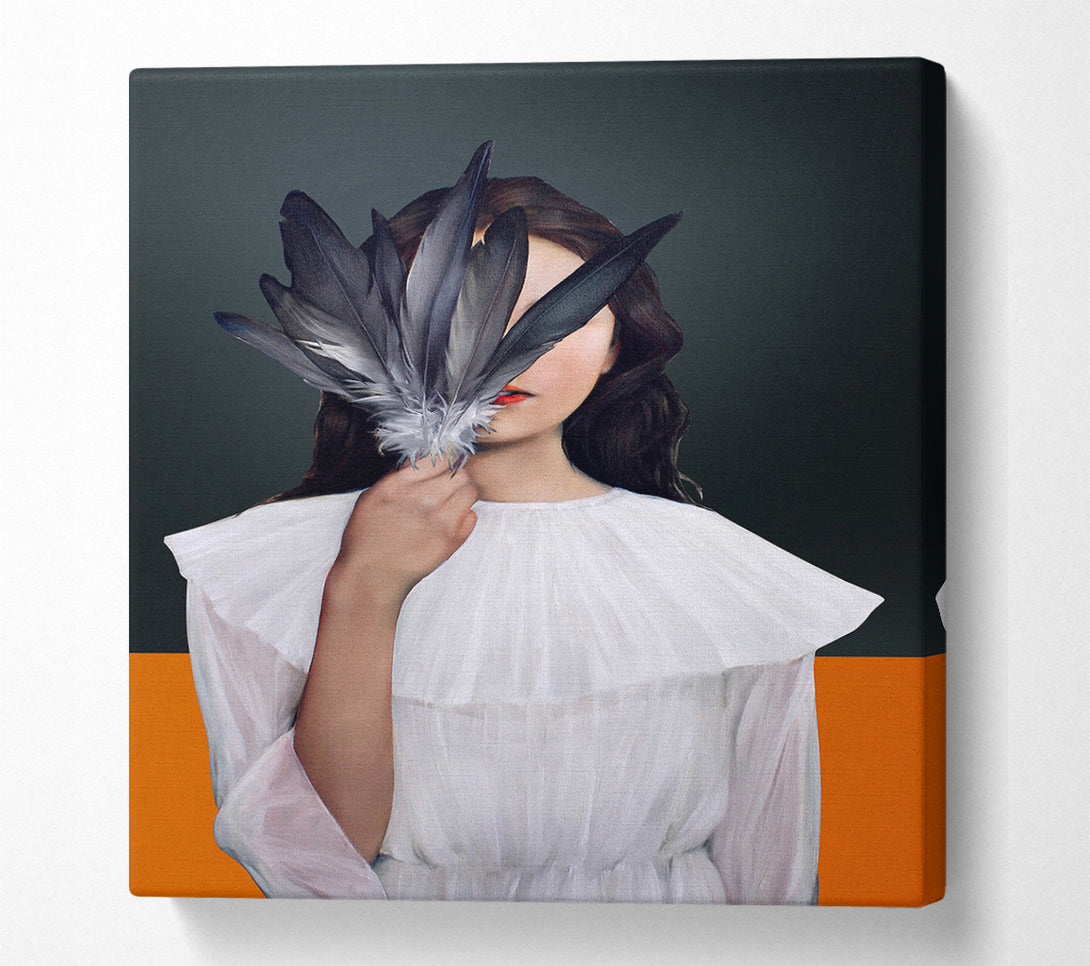  A Canvas Print of Face Of Feathers Canvas Print