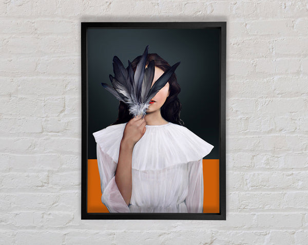 Face Of Feathers Framed Print
