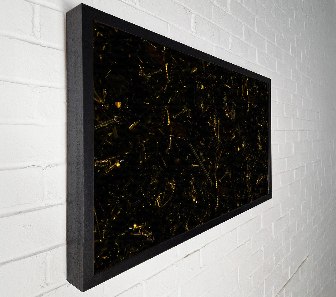 A Canvas Print of Golden Screw Symphony Canvas Wall Art