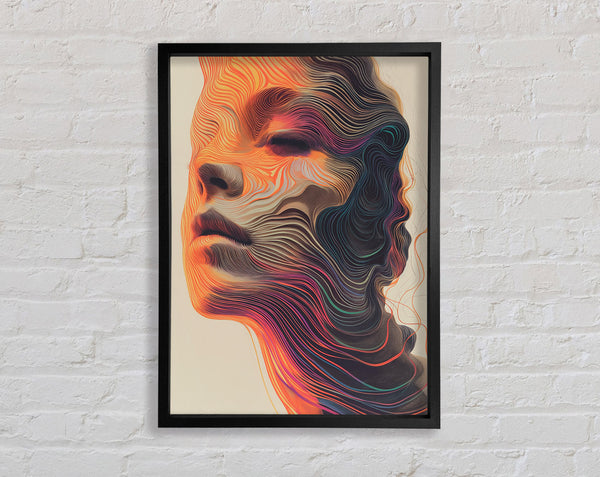 Face Waves Framed Print