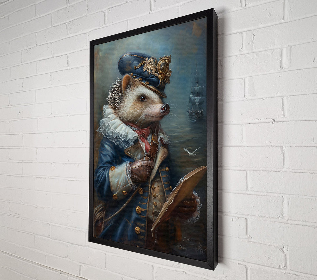  A Canvas Print of Blue Captain'S Log Canvas Print