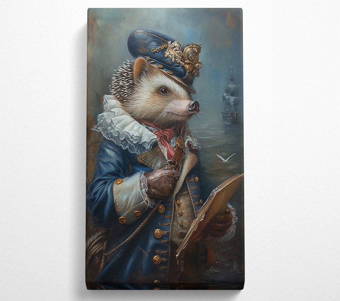  A Canvas Print of Blue Captain'S Log Canvas Print