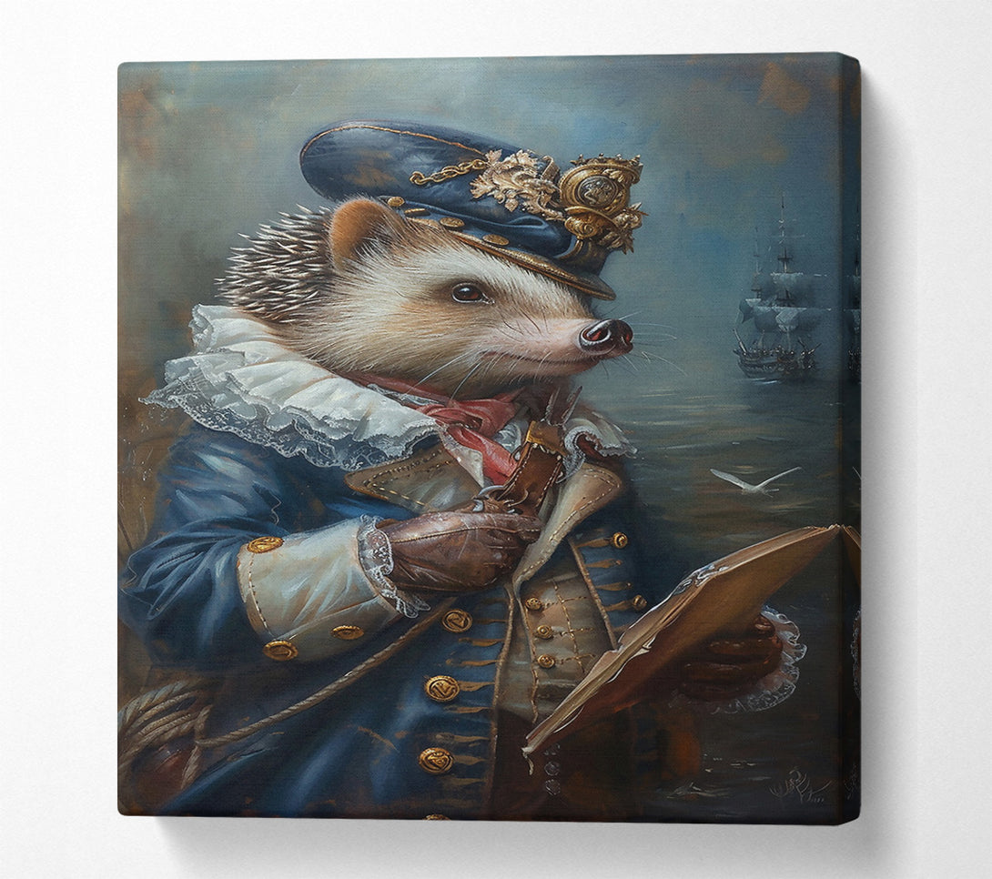  A Canvas Print of Blue Captain'S Log Canvas Print