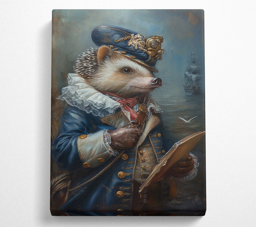 A Canvas Print of Blue Captain'S Log Canvas Print