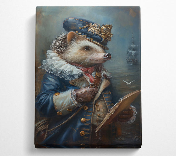  A Canvas Print of Blue Captain'S Log Canvas Print