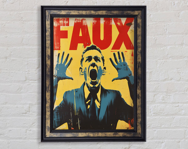 Fake News Framed Print