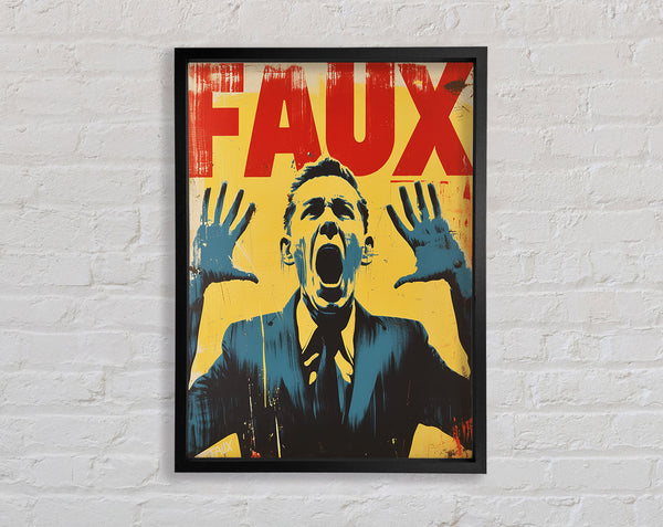 Fake News Framed Print