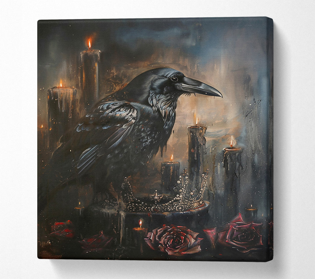  A Canvas Print of Black Raven'S Requiem Canvas Wall Art