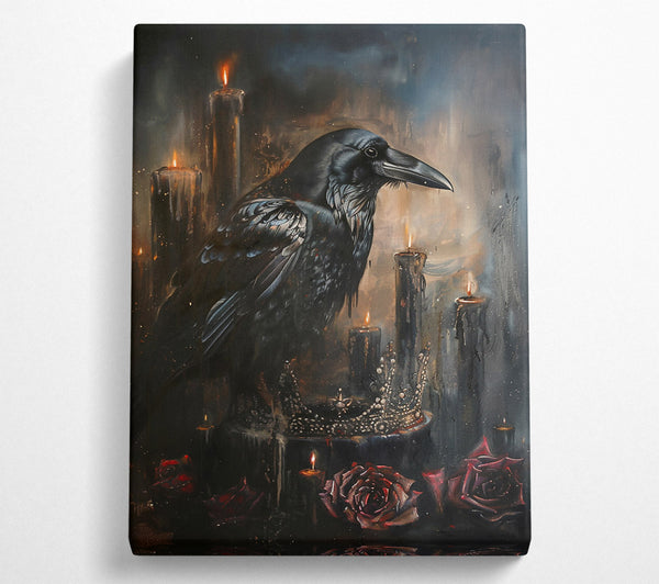  A Canvas Print of Black Raven'S Requiem Canvas Wall Art