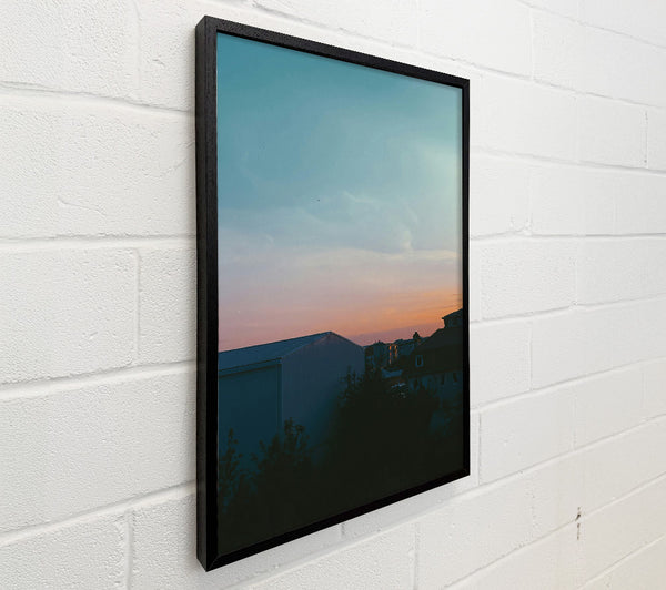 Peach Sky Silhouette