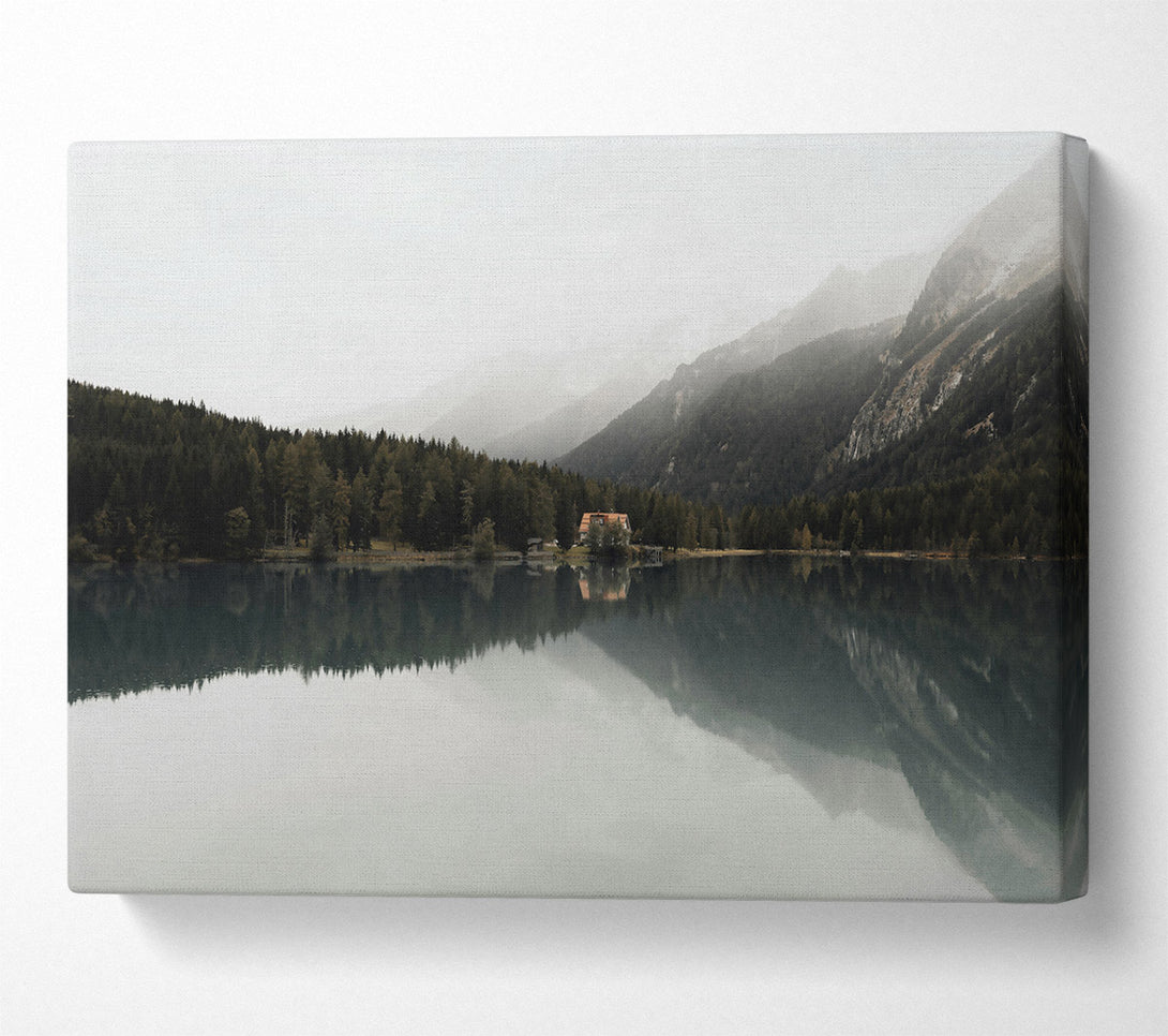  A Canvas Print of Blue Mountain Reflection Canvas Art