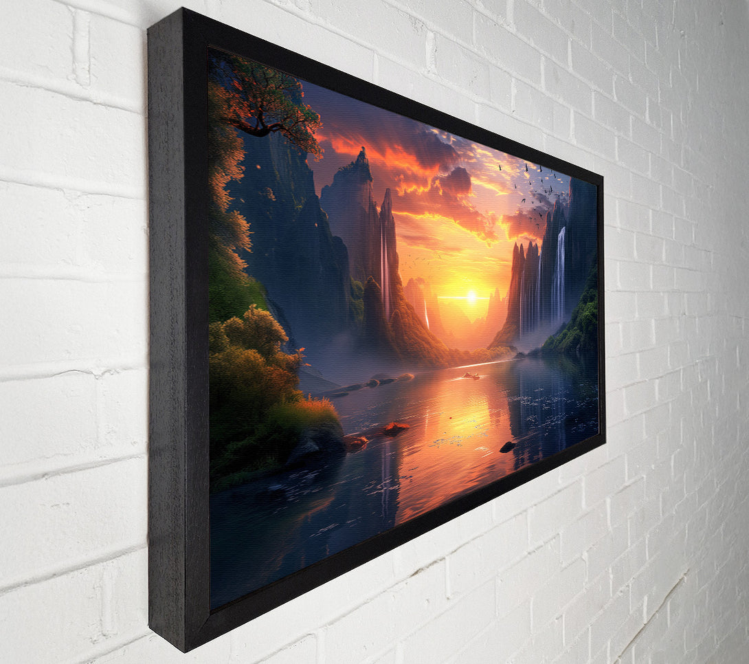  A Canvas Print of Fantasy Landscape Canvas Wall Art