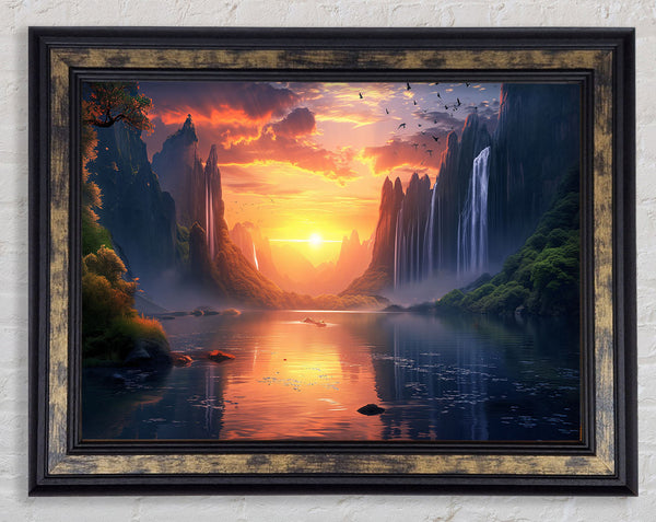 Fantasy Landscape Framed Print