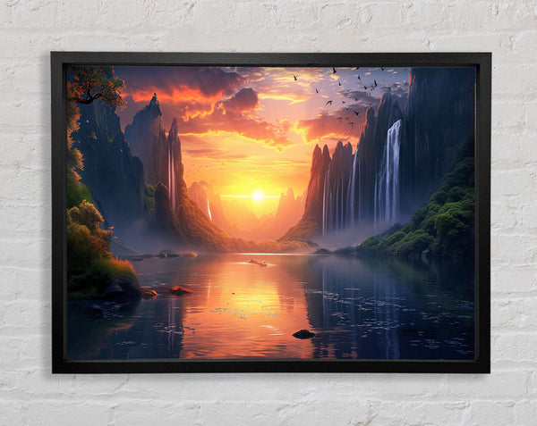 Fantasy Landscape Framed Print