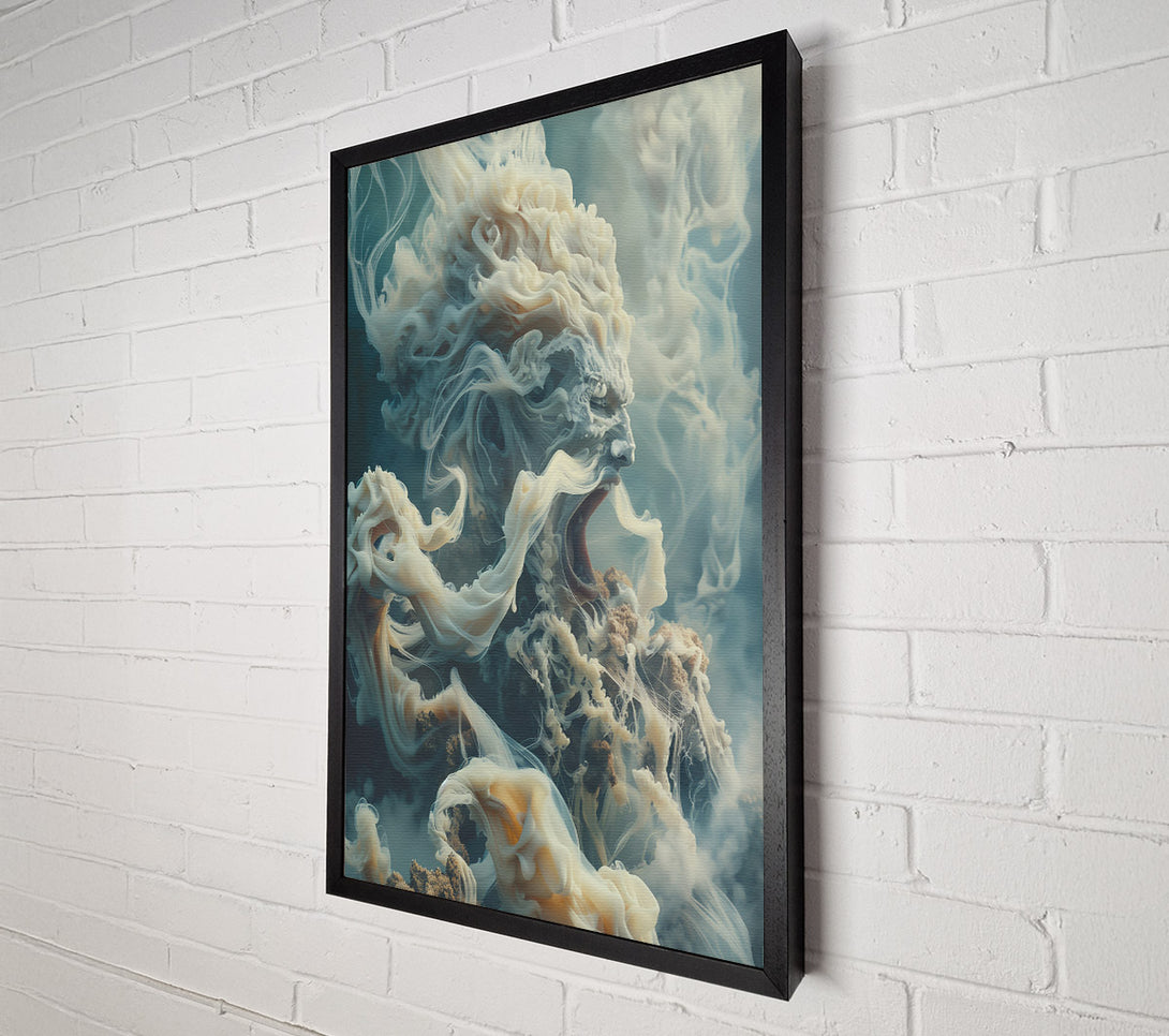 A Canvas Print of The White Scream Canvas Wall Art