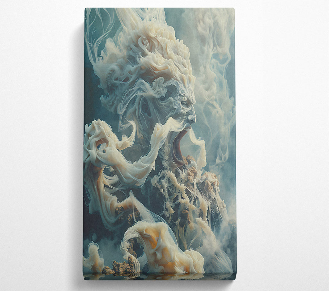  A Canvas Print of The White Scream Canvas Wall Art