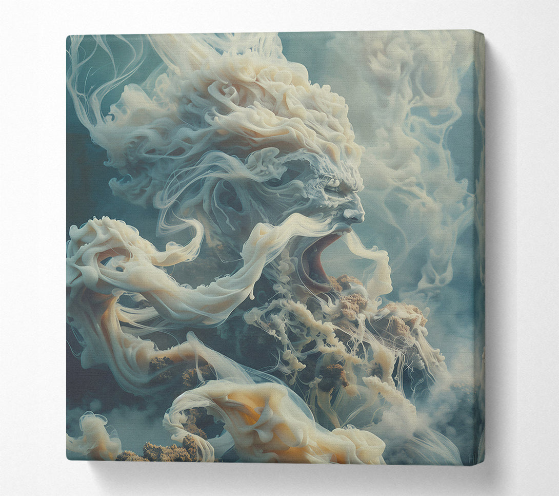  A Canvas Print of The White Scream Canvas Wall Art