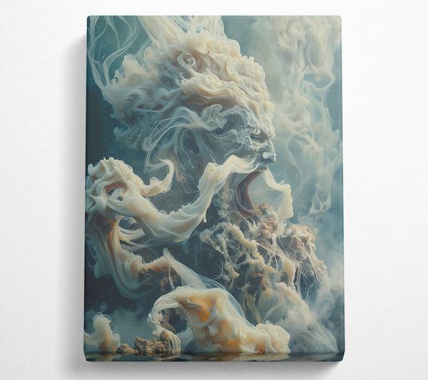  A Canvas Print of The White Scream Canvas Wall Art