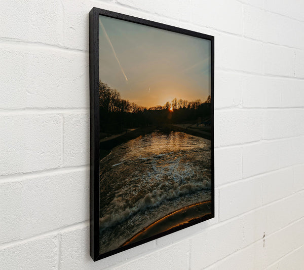 Golden River Sunset