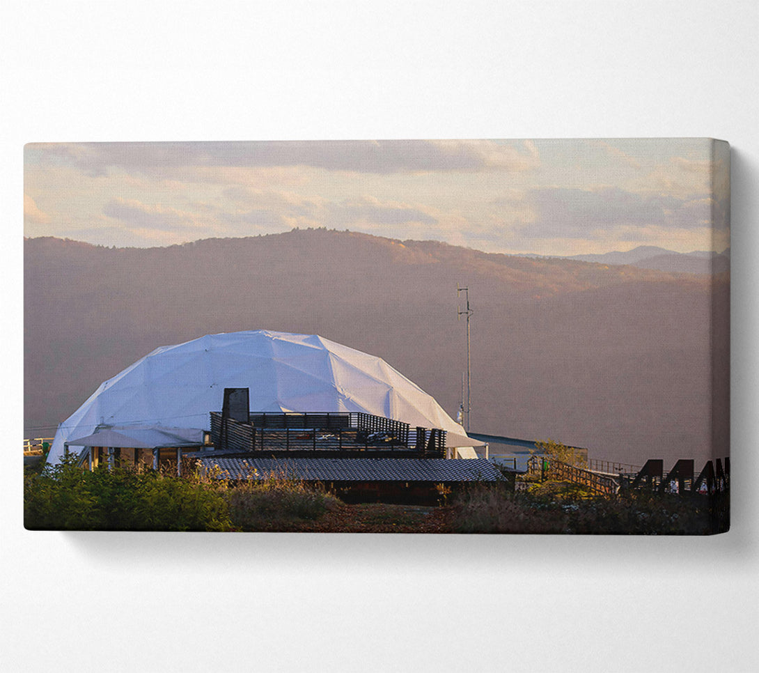  A Canvas Print of White Dome On A Hill Canvas Wall Art
