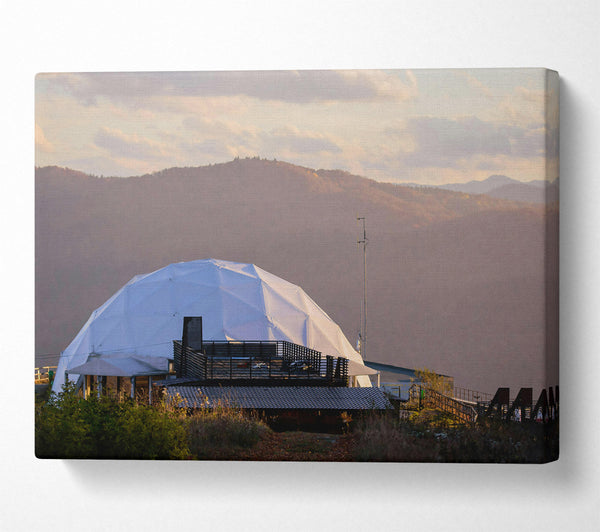  A Canvas Print of White Dome On A Hill Canvas Wall Art