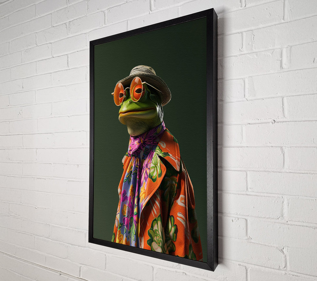  A Canvas Print of Fashion Frog Canvas Art