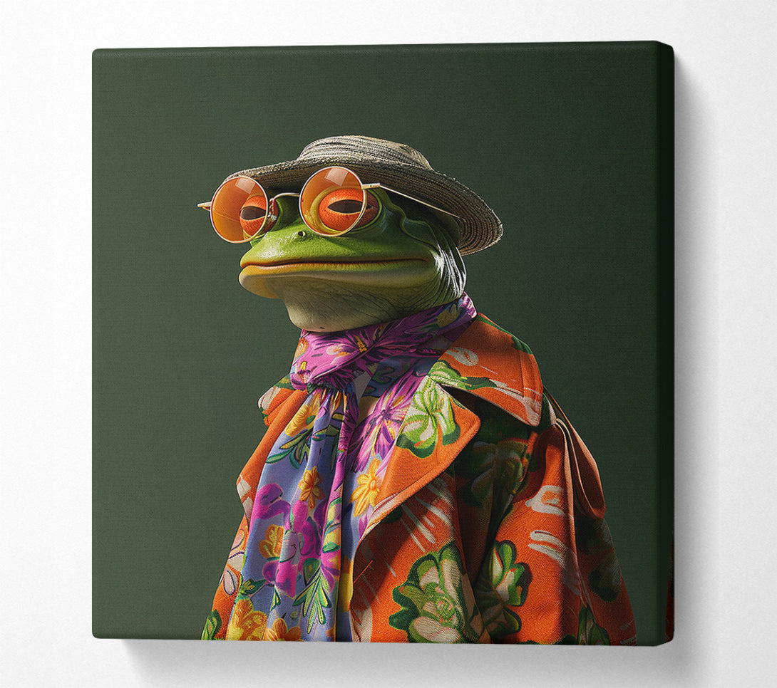  A Canvas Print of Fashion Frog Canvas Art