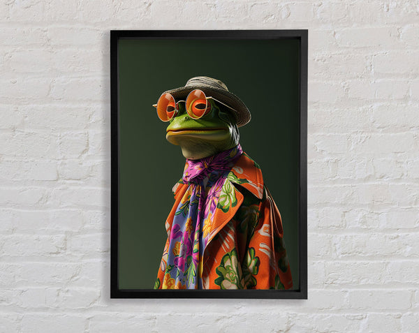 Fashion Frog Framed Print