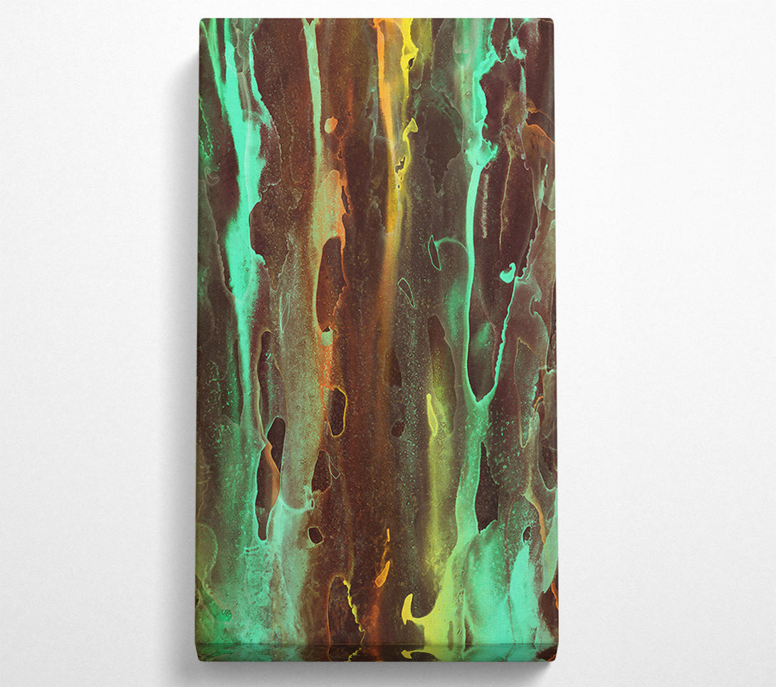  A Canvas Print of Emerald Flowing Veins Canvas Wall Art