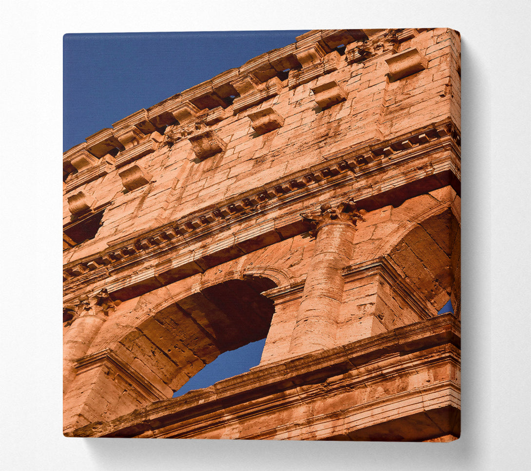  A Canvas Print of Ocher Stone Archway Canvas Art