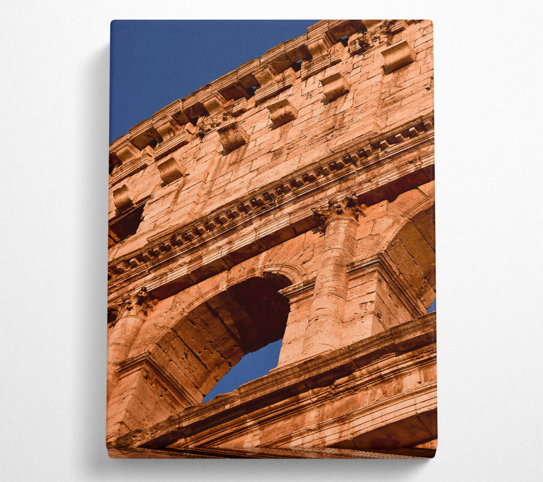  A Canvas Print of Ocher Stone Archway Canvas Art