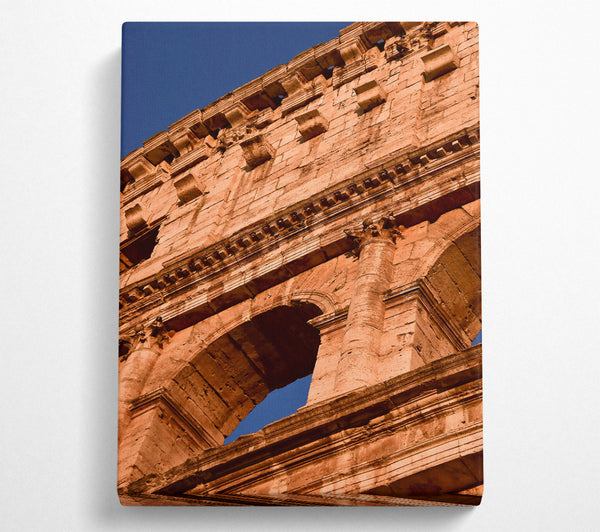  A Canvas Print of Ocher Stone Archway Canvas Art