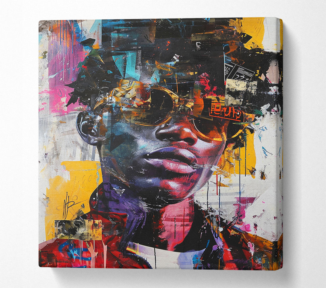  A Canvas Print of Fashion Glasses Canvas Print